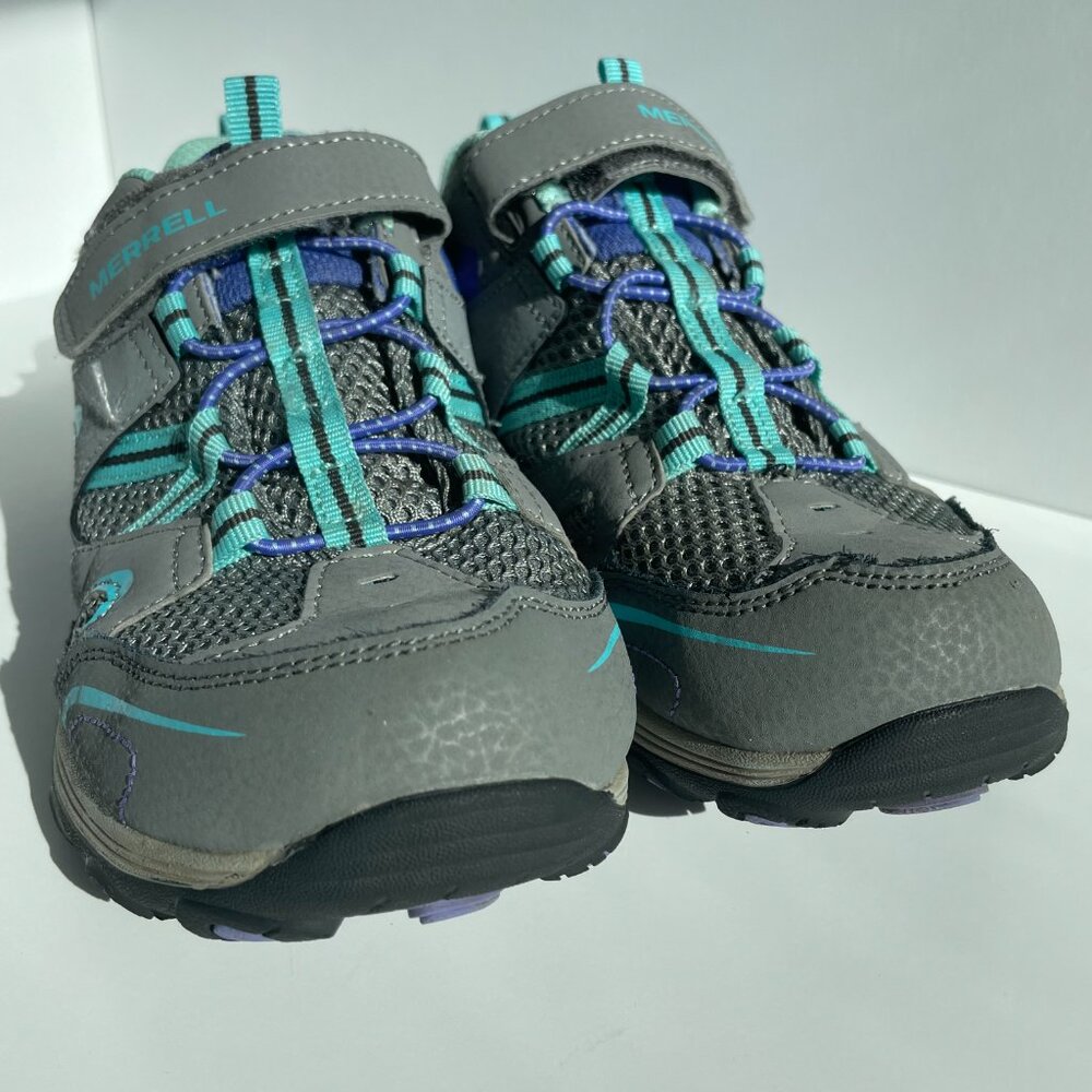 Merrell Trail Chaser Running Hiking Shoe Size 4 M~Grey/Multi/ Aqua ~ MY57111 - Picture 3 of 7